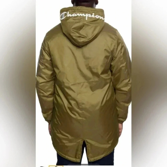 Champion Sherpa Lined Stadium Hooded Gold Jacket Size XS - Picture 3 of 13